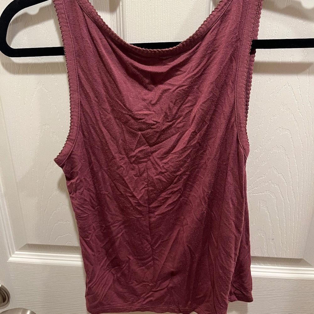 American Eagle, Size Small, Burgundy Tank Top